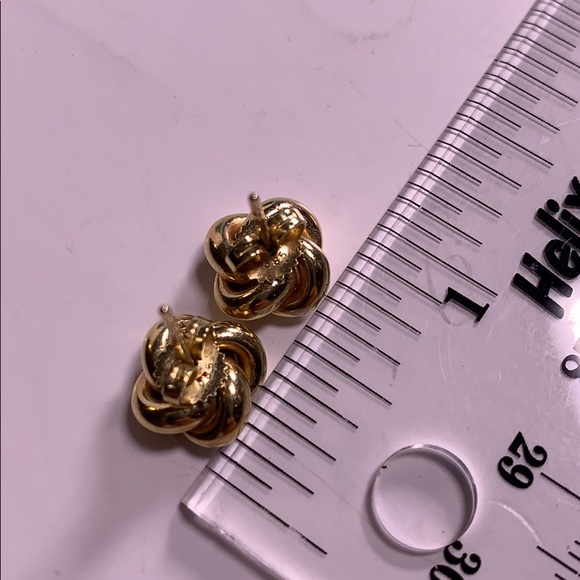Tiffany & Co. Gold and Silver Knot Earrings - Picture 3 of 3
